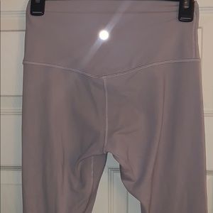 Lululemon Align Pants in a muted pink.
